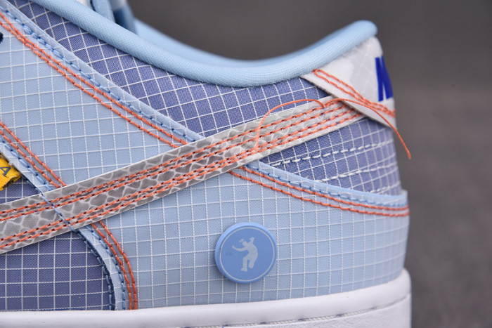 union x nike dunk low blue dj9649-400