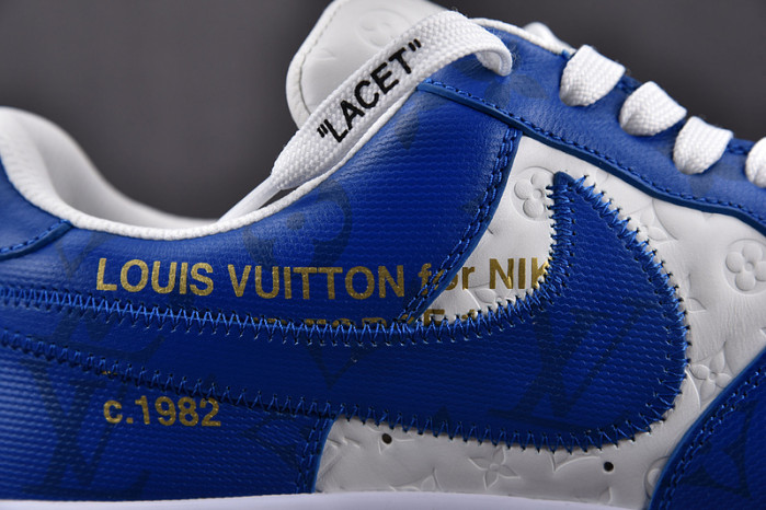 nike low air force 1 x bule white