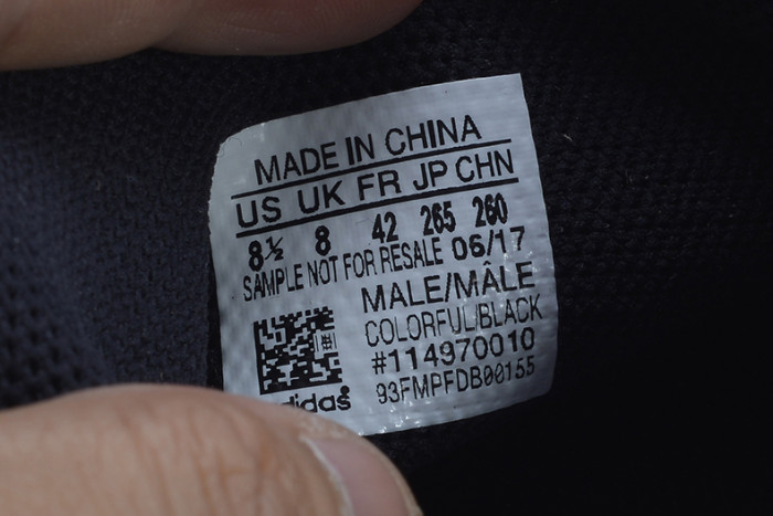 pharrell x nmd hu tri-color black running shoes 114970010