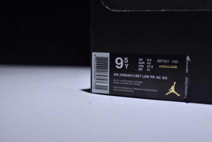 air jordan 11 low heiress frost white 897331-100