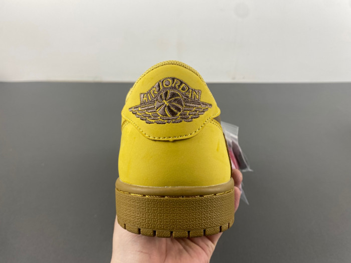 travis scott x air jordan yellow brown dm7866-665