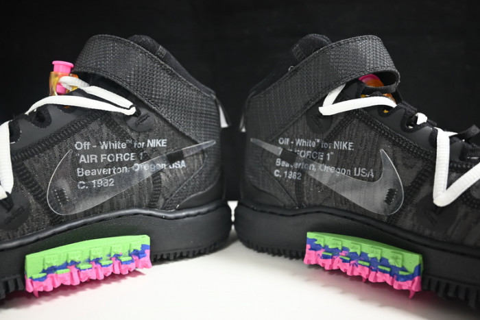ofw x nike air force 1 mid black do6290-001