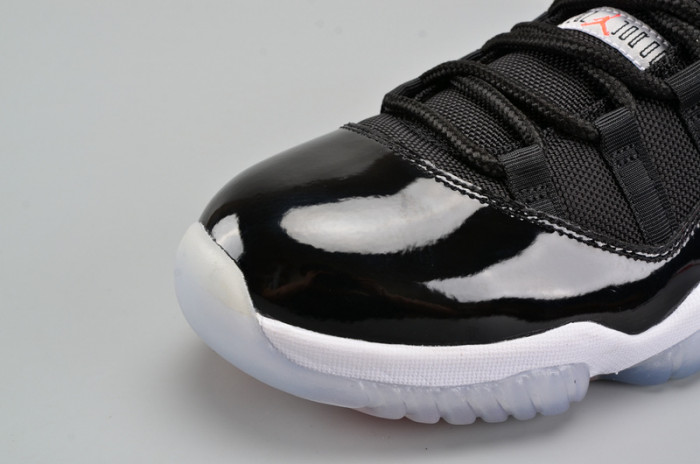 air jordan 11 retro low "infrared 23" black mens 528895-023