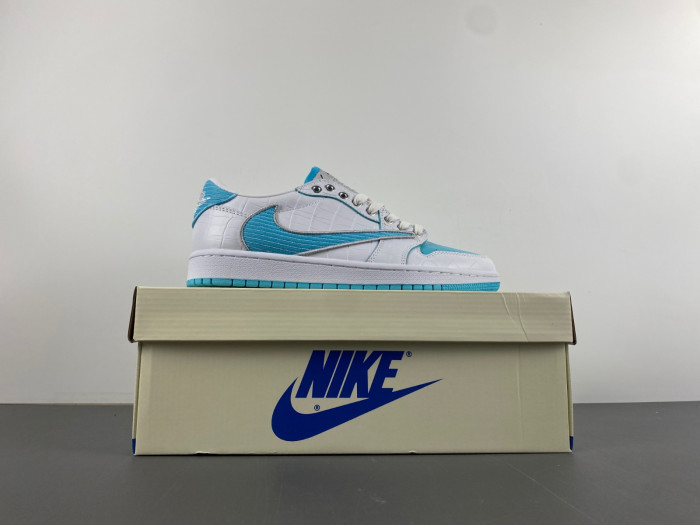 travis scott x air jordan white bule dm7866-771