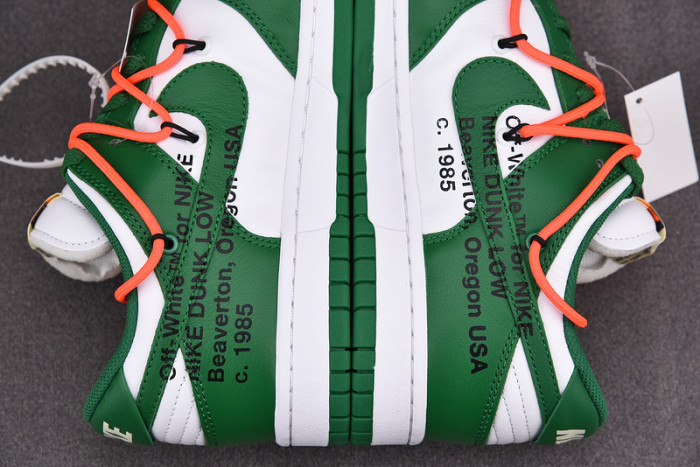 ofw x nike dunk low green white ct0856-100