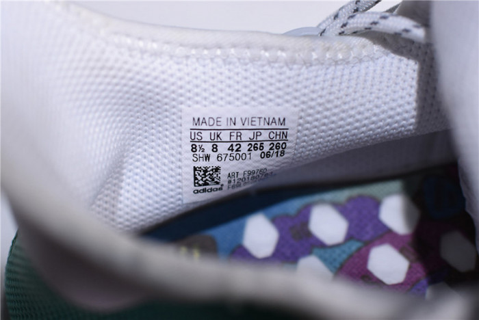 pharrell x nmd hu holi nmd mc "youth" green/white f99760
