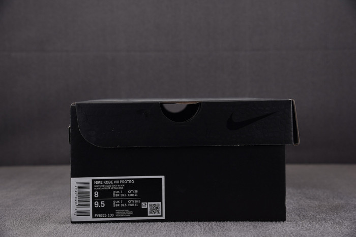 nike kobe 8 protro white metallic gold fv6325-100