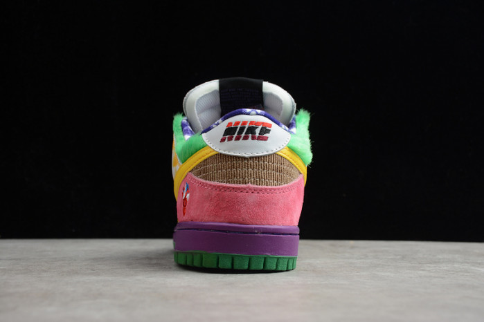 2020 nike sb dunk low pro purple/yellow 318403-137