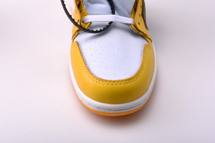 ofw air jordan 1 retro yellow white aq0818-149