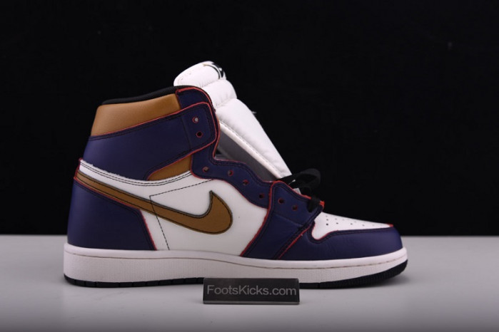 nike sb air jordan 1 lakers chicago cd6578-507