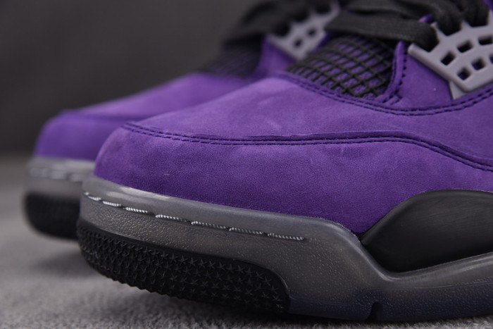 travis scott x air jordan 4 retro purple aj4-766296