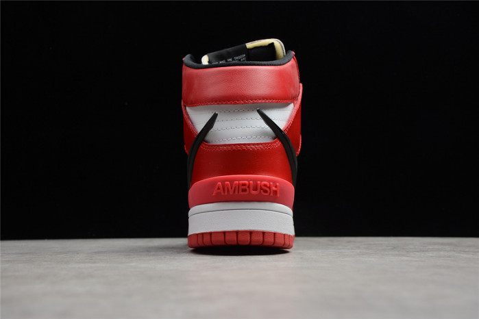 ambush nike dunk high deep royal red cu7544-102