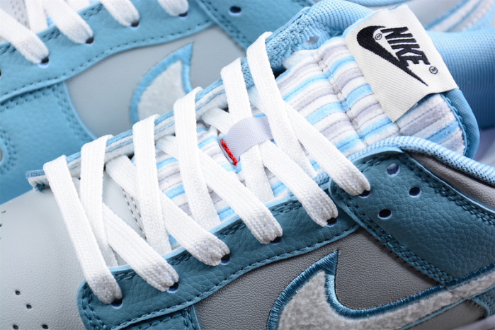 nike dunk low retro fleece worn blue fb1871-011