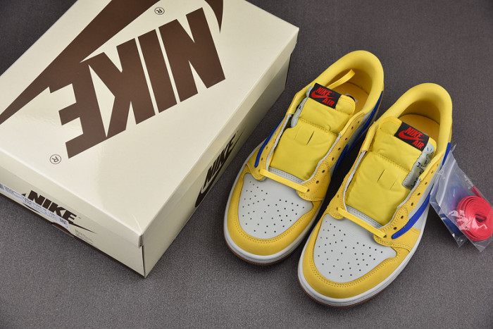 travis scott air jordan 1 low og canary dz4137-700