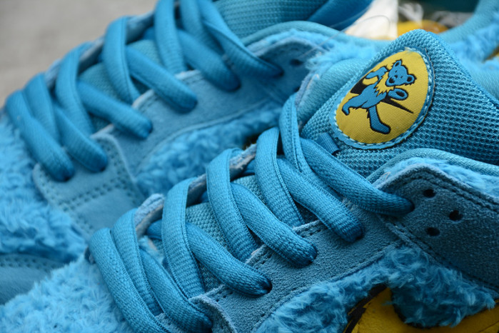 grateful dead x nike sb dunk low“ bule bear” cj5378-400