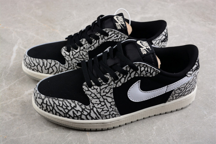 air jordan 1 retro low og black cement cz0790-001