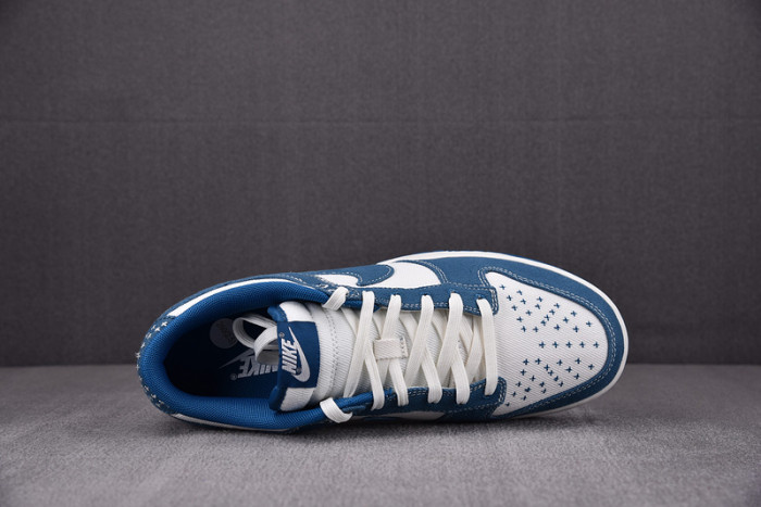 nike dunk low industrial blue sashiko dv0834-101