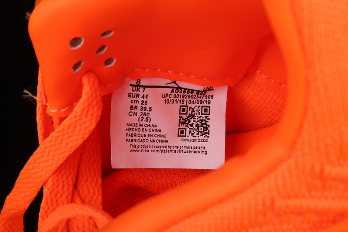 air jordan 4 flyknit orange aq3559-800
