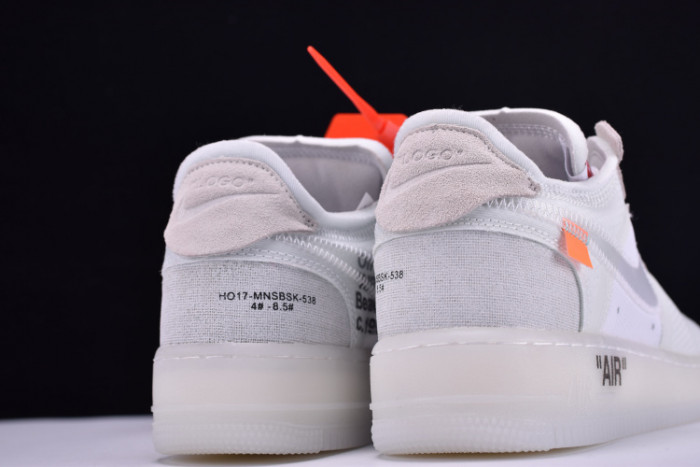 nike air force 1 low ofw all white ao4606-100