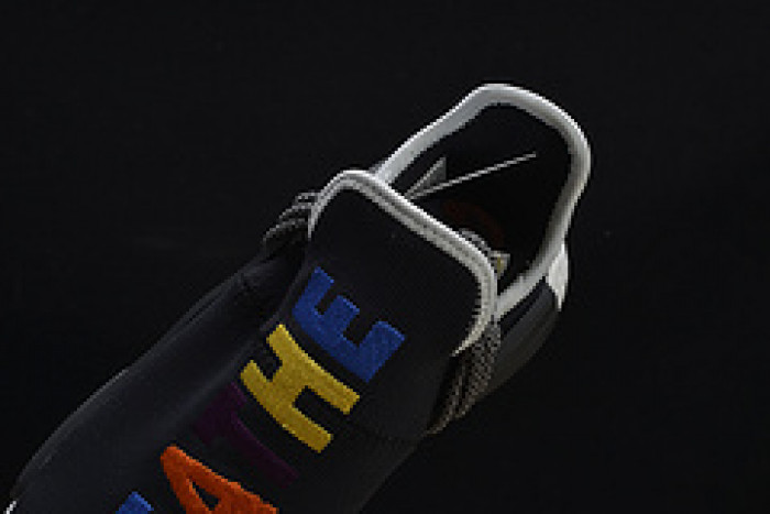 pharrell x nmd hu tri-color black running shoes 114970010