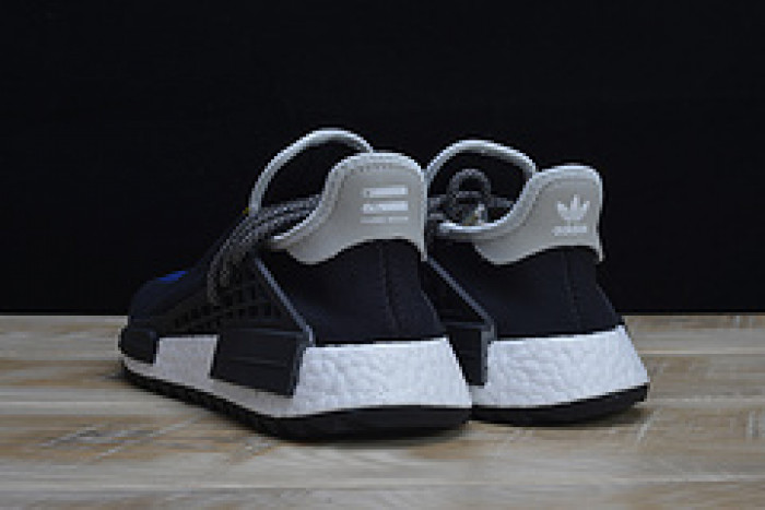 pharrell x nmd hu tri-color black running shoes 114970010