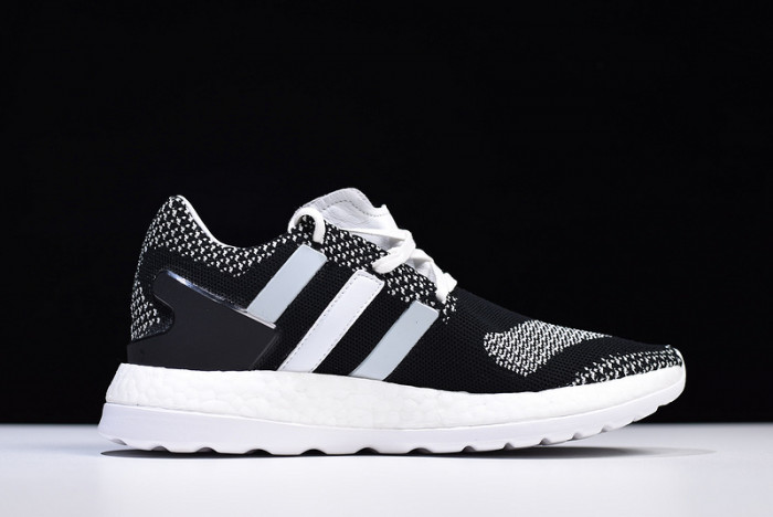 y-3 pure boost zg knit (black / white) aq5731