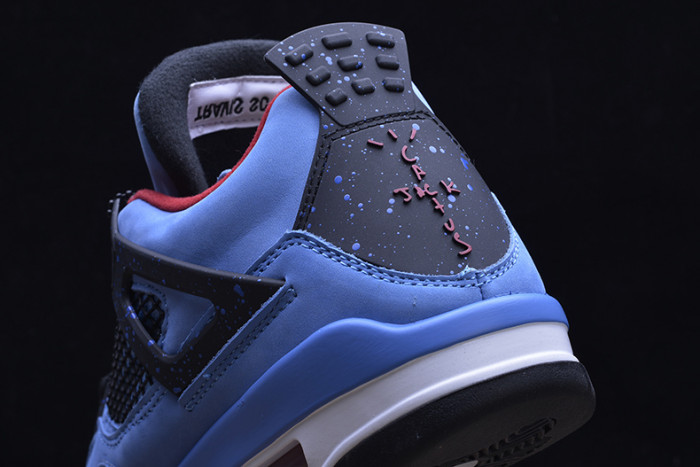 travis scott x air jordan 4 “houston oilers” university blue 308497-406
