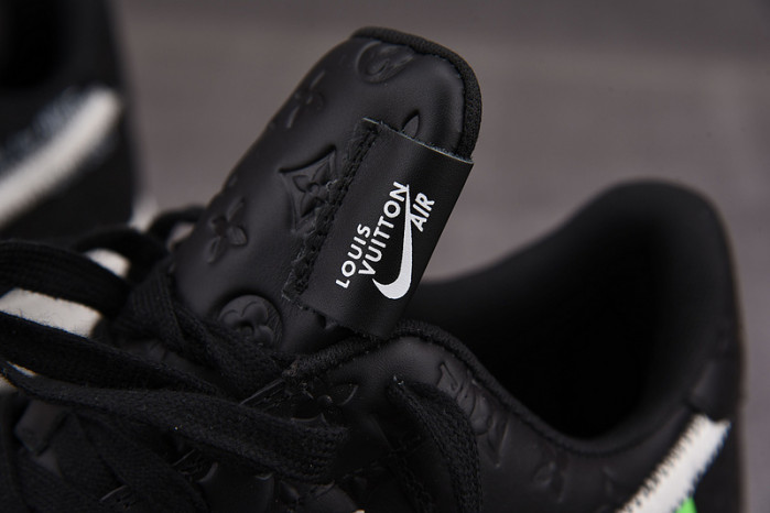 nike low air force 1 x black