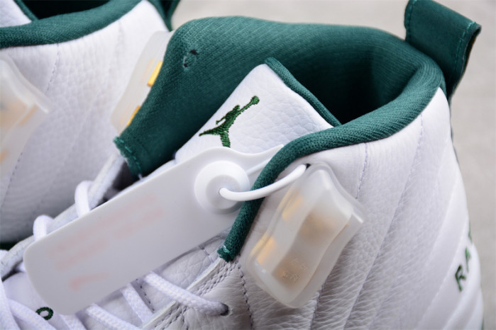 air jordan 12 white and green 136001-063