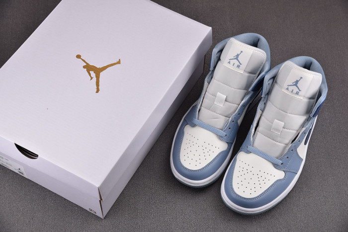 air jordan 1 mid womens blue bq6472-140