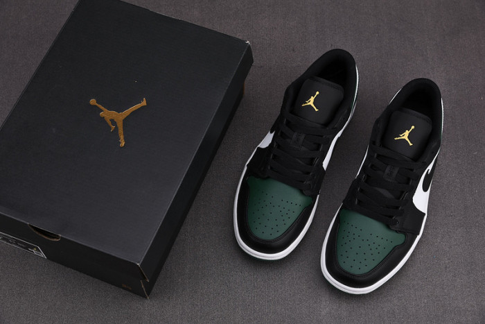 air jordan 1 low green toe 553558-371