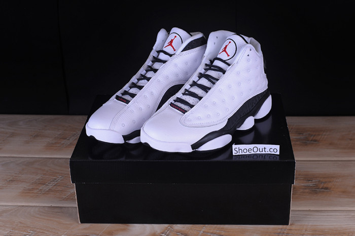 air jordan 13 retro sngl day "love and respect" black/ white mens 888164-112